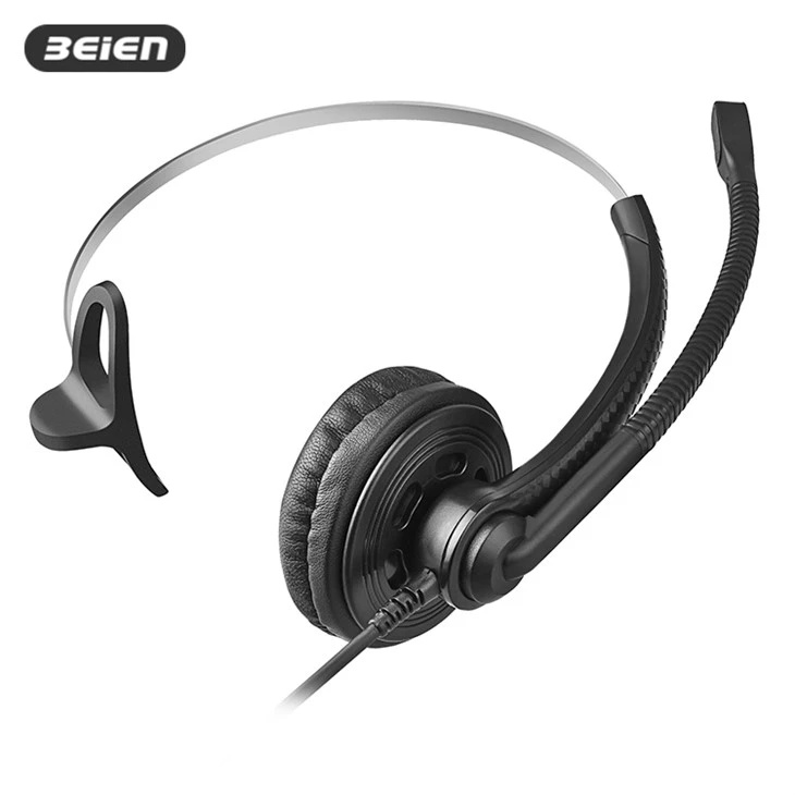 Mono Noise-Canceling RJ9 Office Headphones