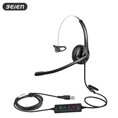 Cez Ear Mono Wired USB náhlavná súprava s ENC